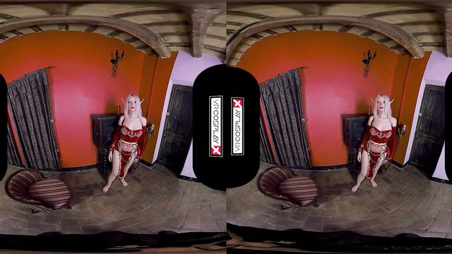 Виртуальное VR порно со сказочной блондинкой эльфом