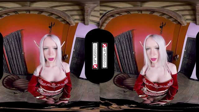 Виртуальное VR порно со сказочной блондинкой эльфом